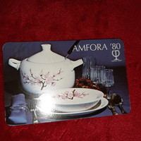 AMFORA kártyanaptár 1980