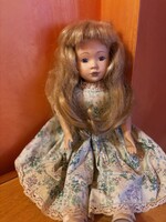 Porcelán fejű vintage baba