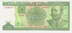 KUBA 5 peso 2007 UNC