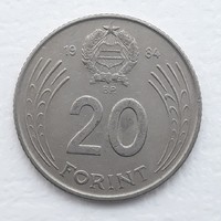 20 Forint 1984 érme, fémpénz - Magyarország 20 Forint 1984 pénzérme