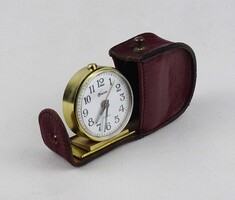 1U561 Régi bőrtokos Kopp utazó óra