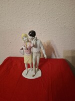 Unterweissbach Szerelmes pár porcelán  eladó a képek alapján