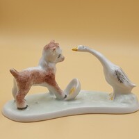 Retro Gida és lúd figura