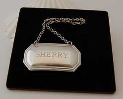 Sherry decanten label  palack jelölő cimke