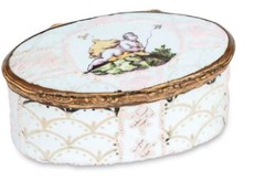 Festett porcelán szelence olasz vagy francia 18. század vége.