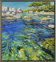 Hornyik Zoltán: Tükröződés - kerettel 105x95 cm - alkotás 100x90cm - HZ23/511
