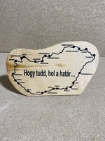 Fa tábla határátkelőhelyekkel, "Hogy tudd, hol a határ". 2740