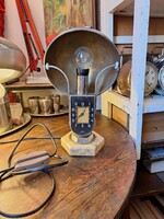 MOFÉM AZ IKONIKUS MAGYAR BAUHAUS DESIGN (art-deco,retro) EVERGREEN  BUKÓSISAKOS    ÓRÁS LÁMPA