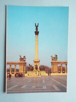 Képeslap (60) - Budapest - Millenniumi emlékmű 1980-as évek - (Foto: Váry Károlyné)