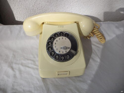 Retro bézs tárcsás telefon, Magyar Posta (877)