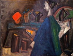 György Ruzicskay (1896-1993):untitled 1960s.85X110cm