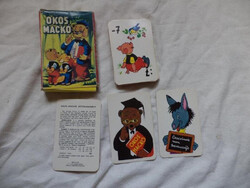 Okos mackó kártyajáték, régi retro kiadás (850)