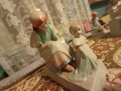 HOLLÓHÁZI - DO NOT MISS OUT, BUY AT HALF PRICE!!! Zsolnay Mother with Child