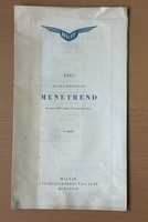 Malév 1957-es nyári belföldi menetrend - RITKA