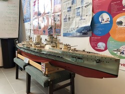 HATALMAS SMS Seydlitz csatahajó makett/modell RITKASÁG!