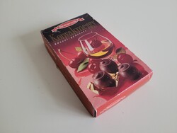 1995 Szerencsi Konyakmeggy kézzel gyártott édesipari doboz papírdoboz