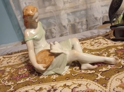 Kőbányai ritka jelzéssel kézi festésű Hamupipőke