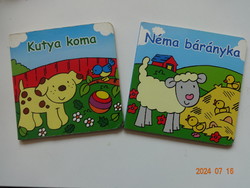 Két szép kemény lapos mesekönyv együtt kicsiknek: KUTYA KOMA + NÉMA BÁRÁNYKA