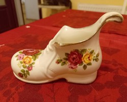 Royal Albert Csont Porcelán Country Roses Cipõ Vitrin disz