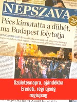 2002 június 8  /  NÉPSZAVA  /  23. SZÜLETÉSNAPRA! Ssz.:  13431