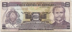 2 lempira 2000 Honduras 1.
