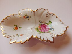 Herendi porcelán szőlőlevél tálka