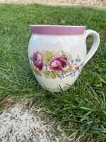 Gyönyörű Cseh rózsás csupor porcelán findzsa nagymama kincse