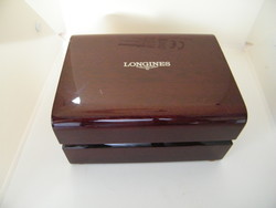 Vintage Longines lakkozott fa óradoboz