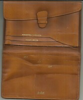 Leather Wallet - Document Holder - English