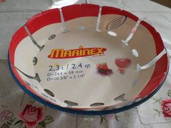 Marinex, brazil hőálló üveg torta sütő, Jénai Nem volt használva