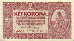 2 korona 1920 2ab sorozat csillagos bécsi kiadás 4.