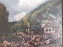 Vörös Géza - Gatter a Kereszthegy lábánál, Nagybánya