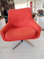 Kárpitozott, kagyló fotel - bauhaus jelleggel / 2 db.