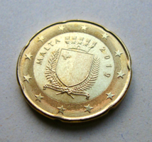 Málta  - 20 Euro cent - 2019 - Málta nemzeti címere