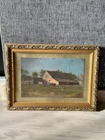 Celesztin Pálya Oil on Board