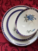 Mesés Z&Co Tirschenreuth rózsás reggeliző szett, trió, cca. 1950