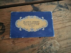 Blancz József visitkártya doboza