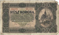 20 korona 1920  sorszám között pont 1.