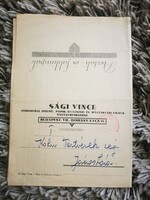Sági Vince nagykereskedő árjegyzéke