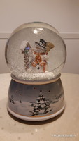 Goebel porcelán zenélő óriás hógömb