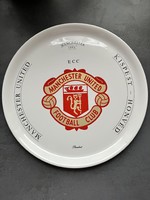 KISPEST HONVÉD - MANCHESTER UNITED EMLÉK TÁL, 1993. ÉVI, RITKA NAGY FALI TÁL, DÍSZTÁL