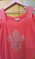 XL Elegáns Rozsaszin Nöi Bluz Felsö Top Tunika