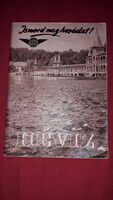 1957. Ismerd meg hazádat! HÉVÍZ a képek szerinti fekete fehér ( szépia) kiadvány könyv IBUSZ