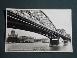 Képeslap,Esztergom,Mária Valéria híd,Tatarek József kiadás Esztergom,1934-