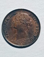 Nagy -Britannia 1867 Viktória 1 Farthing bronz