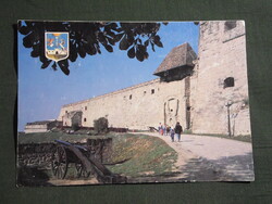 Képeslap,Eger,Vár,ágyú látkép,részlet,1991-