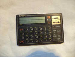 CASIO DC-1000BK retro kártya adatbank (1974)