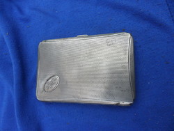 Kis méretű monogramos antik ezüst cigaretta tárca