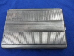 Monogramos antik  magyar ezüst cigaretta tárca