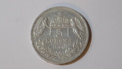Ferencz József 5 Korona,1900!